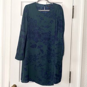 BCBGMaxAzria Floral Blue Dress